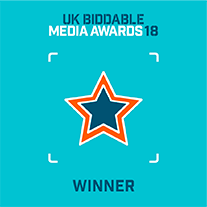 UK Biddable Media Awards 18 Winner