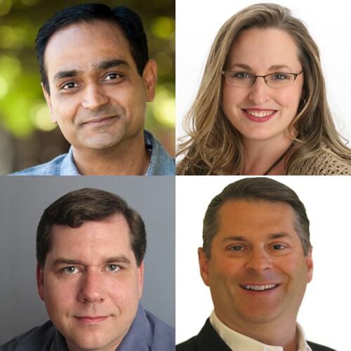 Avinash Kaushik,Jennifer Cario, Brad Geddes, Ray Rike on the webinar "The Current Status & Future of Digital Marketing"