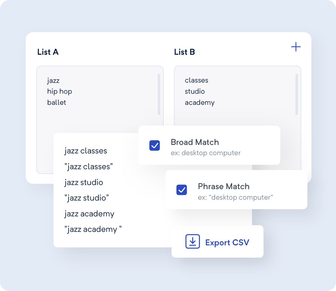 Keyword Mixer tool
